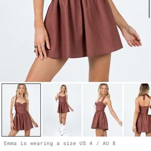 Princess Polly Lyle Mini Dress Brown